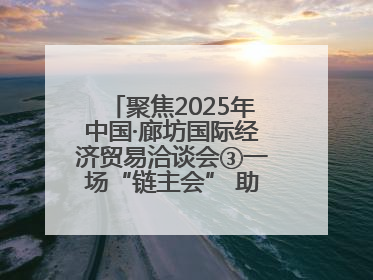 聚焦2025年中国·廊坊国际经济贸易洽谈会③一场“链主会” 助力厂商破圈发展