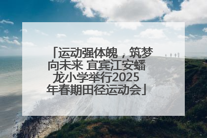 运动强体魄，筑梦向未来 宜宾江安蟠龙小学举行2025年春期田径运动会