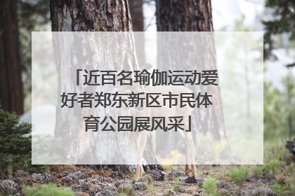 近百名瑜伽运动爱好者郑东新区市民体育公园展风采