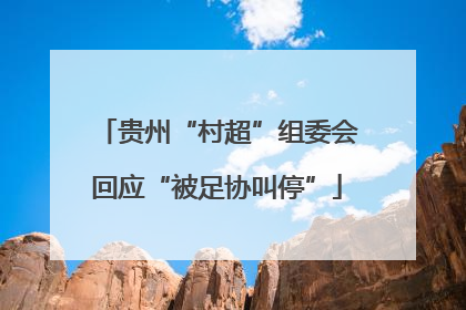 贵州“村超”组委会回应“被足协叫停”