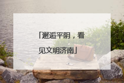 邂逅平阴，看见文明济南