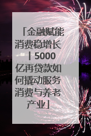 金融赋能消费稳增长丨5000亿再贷款如何撬动服务消费与养老产业