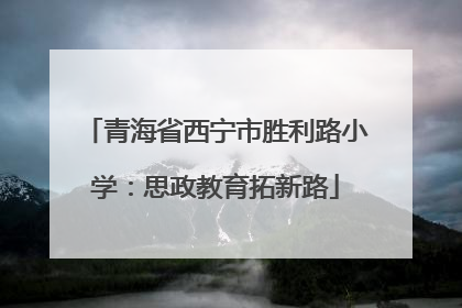 青海省西宁市胜利路小学：思政教育拓新路