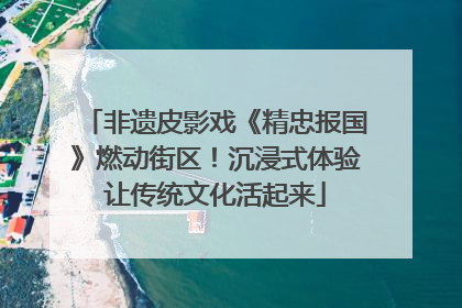 非遗皮影戏《精忠报国》燃动街区！沉浸式体验让传统文化活起来