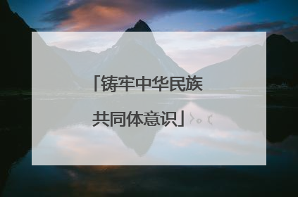 铸牢中华民族共同体意识