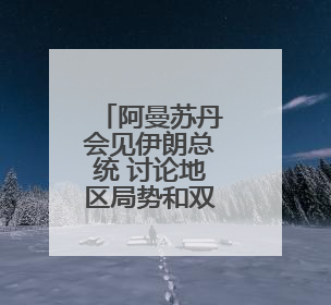 阿曼苏丹会见伊朗总统 讨论地区局势和双边关系