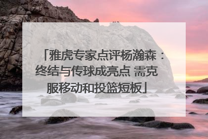 雅虎专家点评杨瀚森：终结与传球成亮点 需克服移动和投篮短板