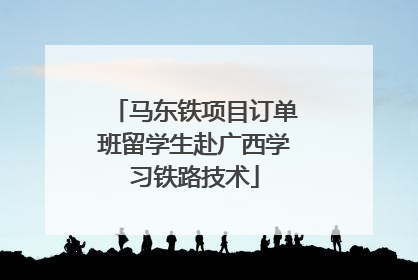 马东铁项目订单班留学生赴广西学习铁路技术