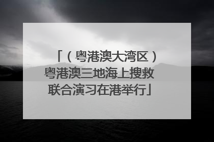 （粤港澳大湾区）粤港澳三地海上搜救联合演习在港举行