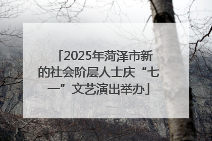 2025年菏泽市新的社会阶层人士庆“七一”文艺演出举办
