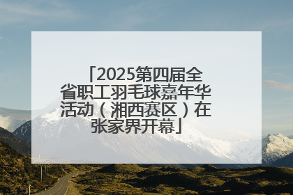 2025第四届全省职工羽毛球嘉年华活动（湘西赛区）在张家界开幕