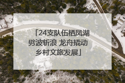 24支队伍栖凤湖劈波斩浪 龙舟撬动乡村文旅发展