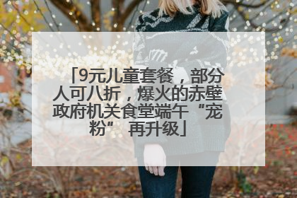 9元儿童套餐，部分人可八折，爆火的赤壁政府机关食堂端午“宠粉” 再升级