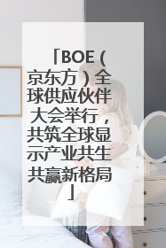 BOE（京东方）全球供应伙伴大会举行，共筑全球显示产业共生共赢新格局